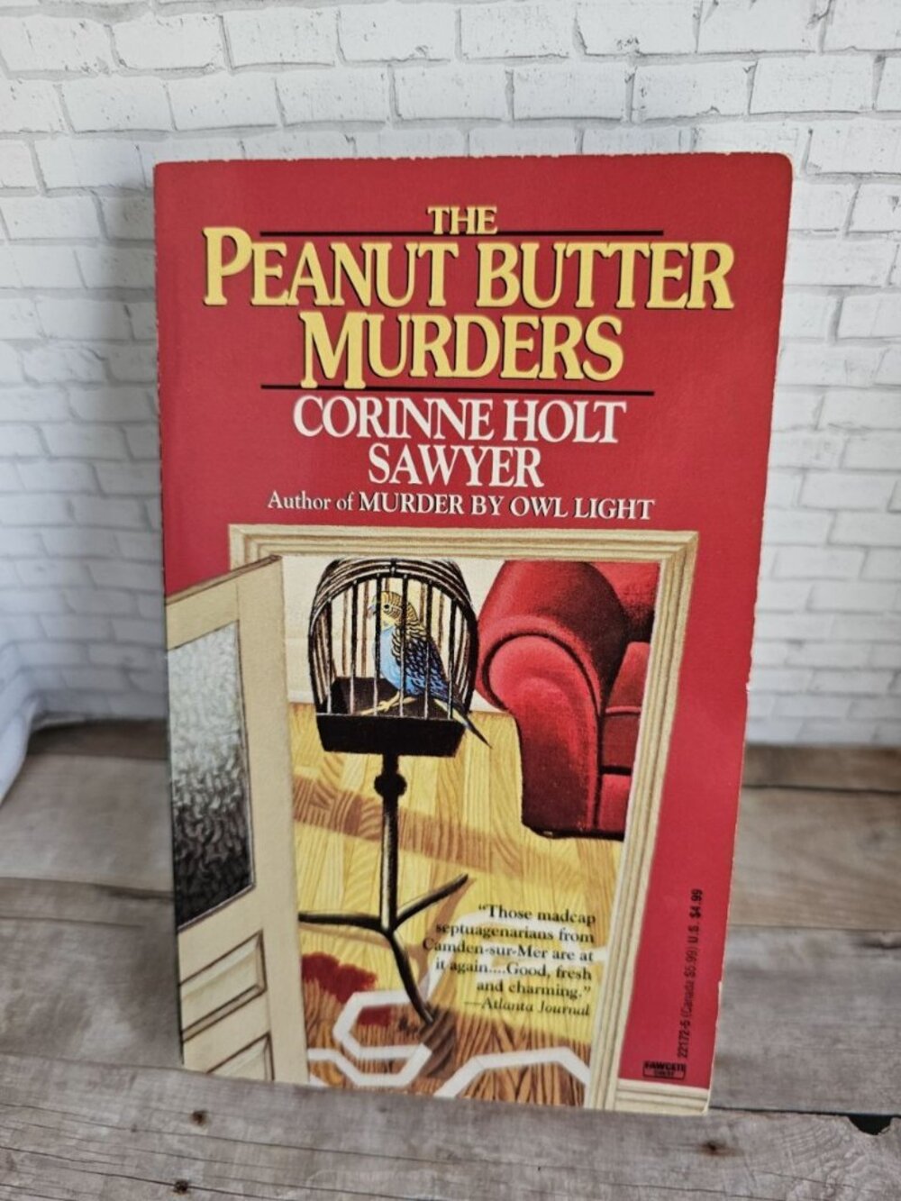 Vintage Peanut Butter Murders Corinne Holt Sawyer 1995 Cozy Mystery Book